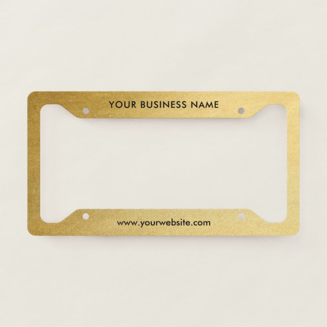 Modern Business Professional Company  License Plate Frame (Front)