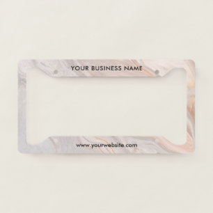 Modern Business Professional Company License Plate Frame