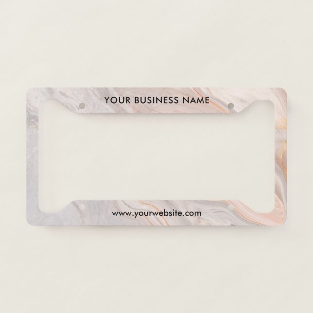Modern Business Professional Company  License Plate Frame (Front)
