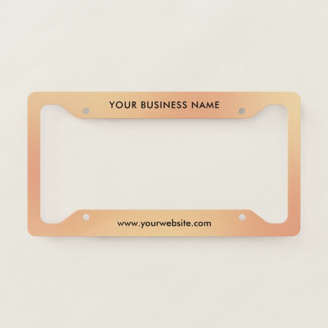 Modern Business Professional Company  License Plate Frame (Front)