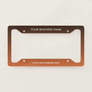Modern Business Professional Company  License Plate Frame
