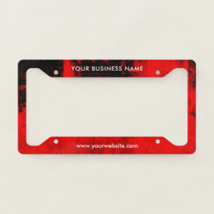 Modern Business Professional Company License Plate Frame