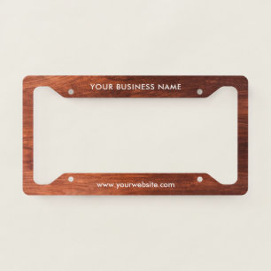 Modern Business Professional Company License Plate Frame