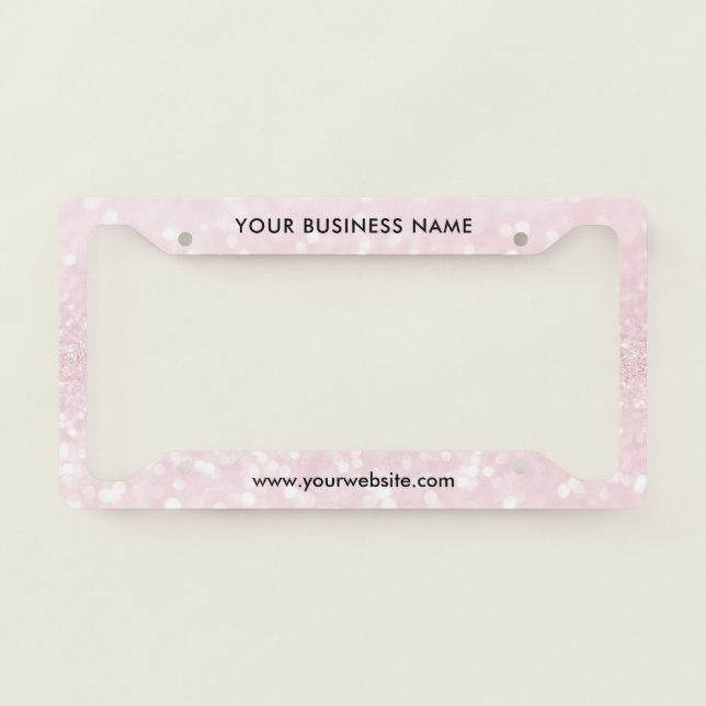 Modern Business Professional Company  License Plate Frame (Front)