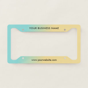 Modern Business Professional Company License Plate Frame