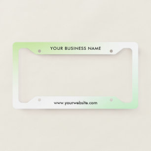Modern Business Professional Company License Plate Frame