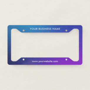 Modern Business Professional Company License Plate Frame