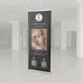 Modern Business Promotional Advertising 2 QR Codes Retractable Banner