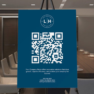 Modern Business Promotional QR Code Foam Board