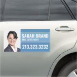 Modern Business Real Estate Agent Car Magnet at Zazzle