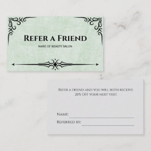 Modern Business Refer a Friend Professional Referral Card