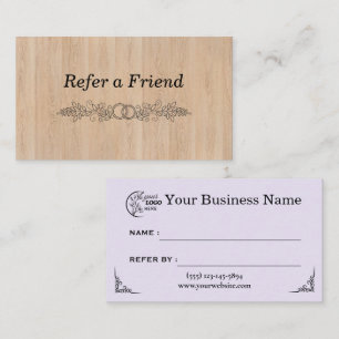 Modern Business Refer a Friend Professional Referral Card