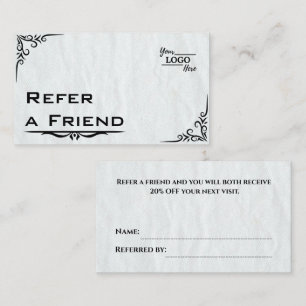 Modern Business Refer a Friend Professional Referral Card