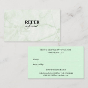 Modern Business Refer a Friend Professional Referral Card