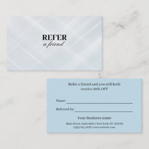 Modern Business Refer a Friend Professional Referral Card