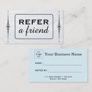 Modern Business Refer a Friend Professional Referral Card