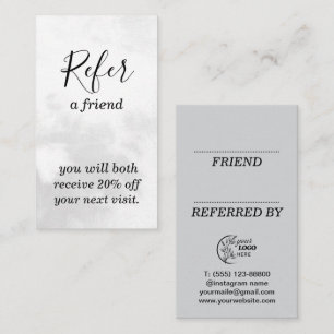 Modern Business Refer a Friend Professional Referral Card