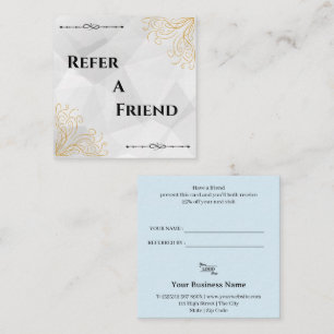 Modern Business Refer a Friend Professional Referral Card