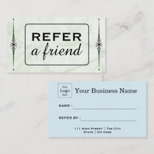 Modern Business Refer a Friend Professional Referral Card