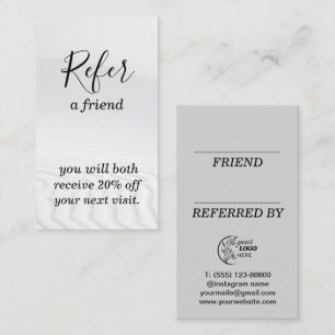 Modern Business Refer a Friend Professional Referral Card