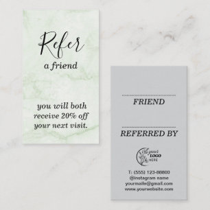 Modern Business Refer a Friend Professional Referral Card