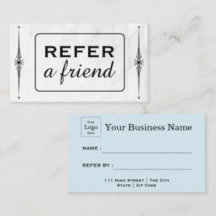 Modern Business Refer a Friend Professional Referral Card
