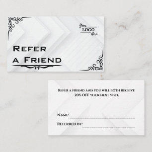 Modern Business Refer a Friend Professional Referral Card