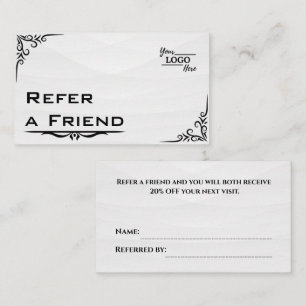 Modern Business Refer a Friend Professional Referral Card