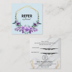 Modern Business Refer a Friend Professional Referral Card