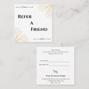 Modern Business Refer a Friend Professional Referral Card