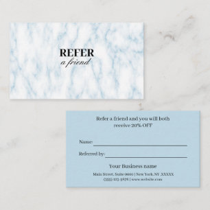 Modern Business Refer a Friend Professional Referral Card