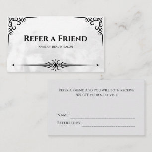 Modern Business Refer a Friend Professional Referral Card