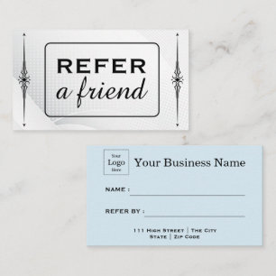 Modern Business Refer a Friend Professional Referral Card