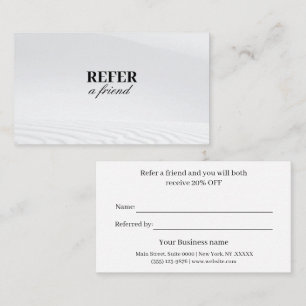 Modern Business Refer a Friend Professional Referral Card