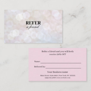 Modern Business Refer a Friend Professional Referral Card
