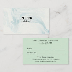 Modern Business Refer a Friend Professional Referral Card