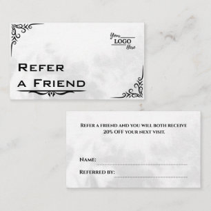 Modern Business Refer a Friend Professional Referral Card