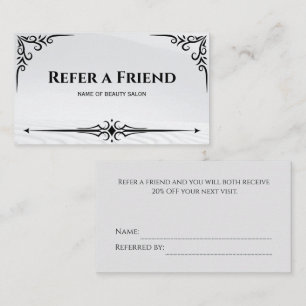 Modern Business Refer a Friend Professional Referral Card