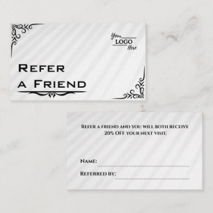 Modern Business Refer a Friend Professional Referral Card