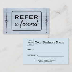 Modern Business Refer a Friend Professional Referral Card