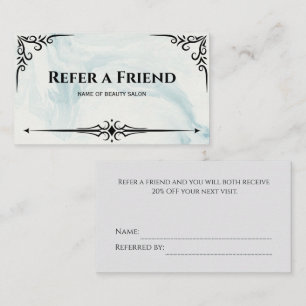 Modern Business Refer a Friend Professional Referral Card