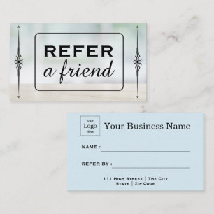 Modern Business Refer a Friend Professional Referral Card