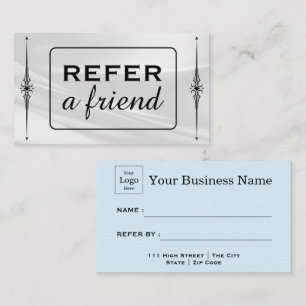 Modern Business Refer a Friend Professional Referral Card