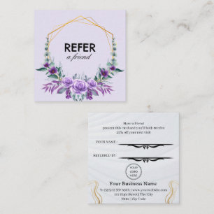 Modern Business Refer a Friend Professional Referral Card