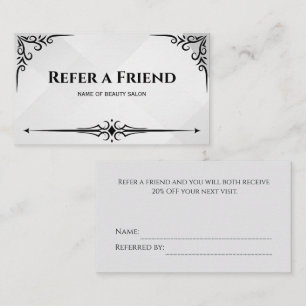 Modern Business Refer a Friend Professional Referral Card