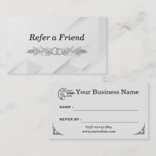 Modern Business Refer a Friend Professional Referral Card