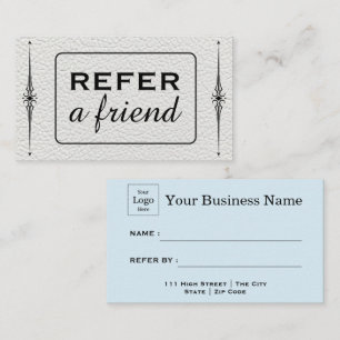 Modern Business Refer a Friend Professional Referral Card