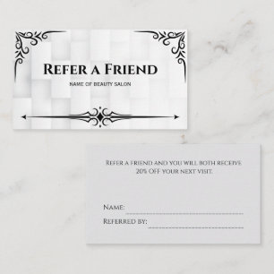Modern Business Refer a Friend Professional Referral Card