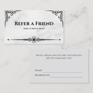 Modern Business Refer a Friend Professional Referral Card