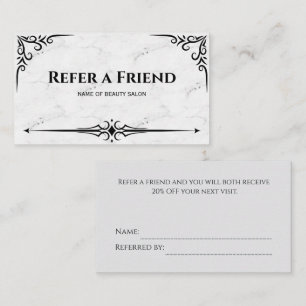 Modern Business Refer a Friend Professional Referral Card